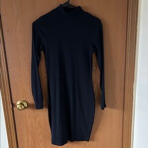 Elegant Black Long Sleeve Dress